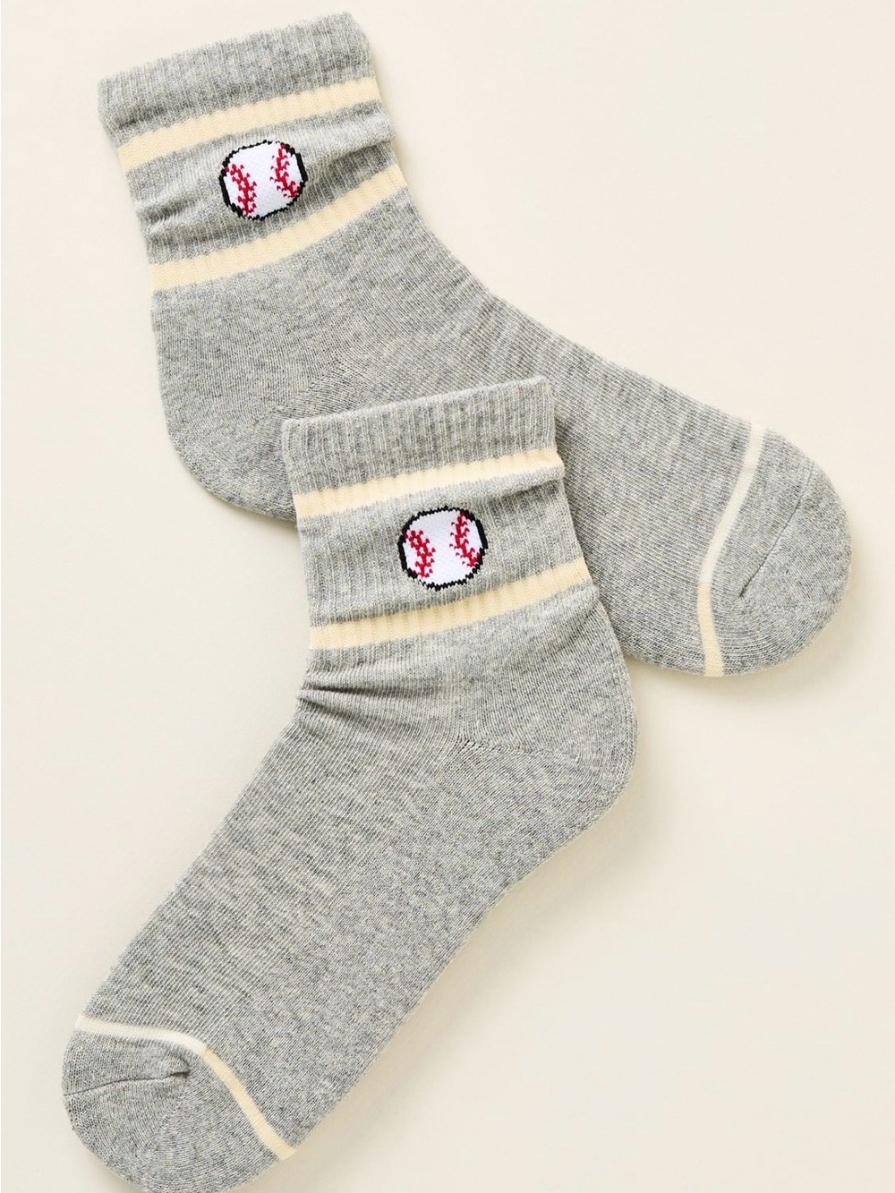 Anthropologie Daily Practice Sporty Icon Socks -Baseball